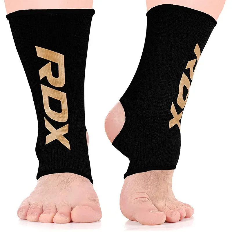 RDX AB Cavigliera Compressione Nera Elastica