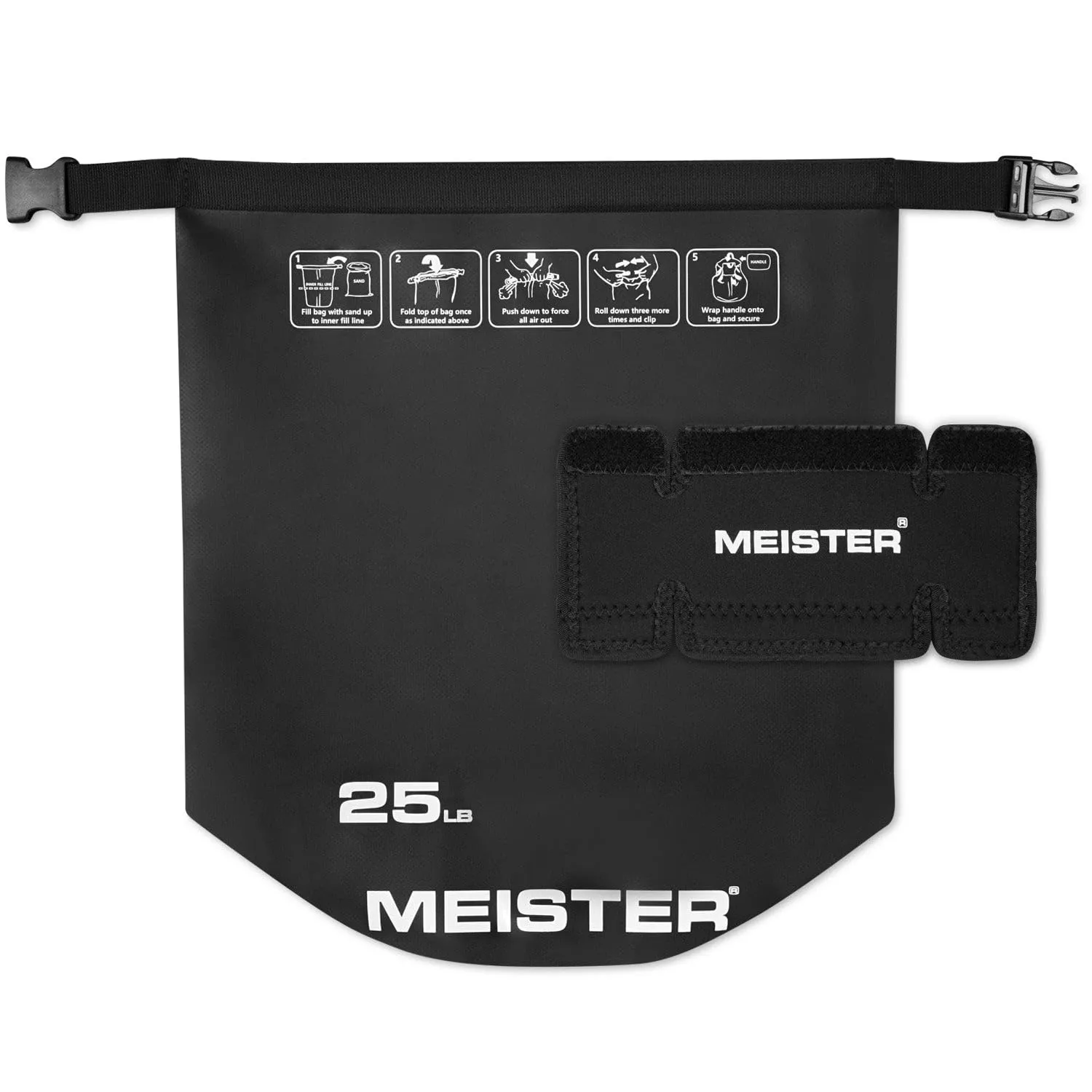 Meister BEAST Kettlebell Sabbia 11,3 Kg Manico Neoprene
