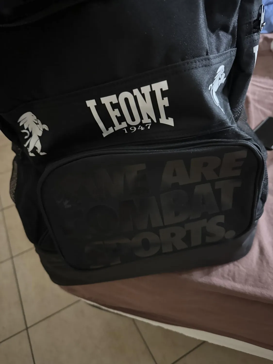 Leone 1947 Ambassador AC952 Zaino Nero in Nylon
