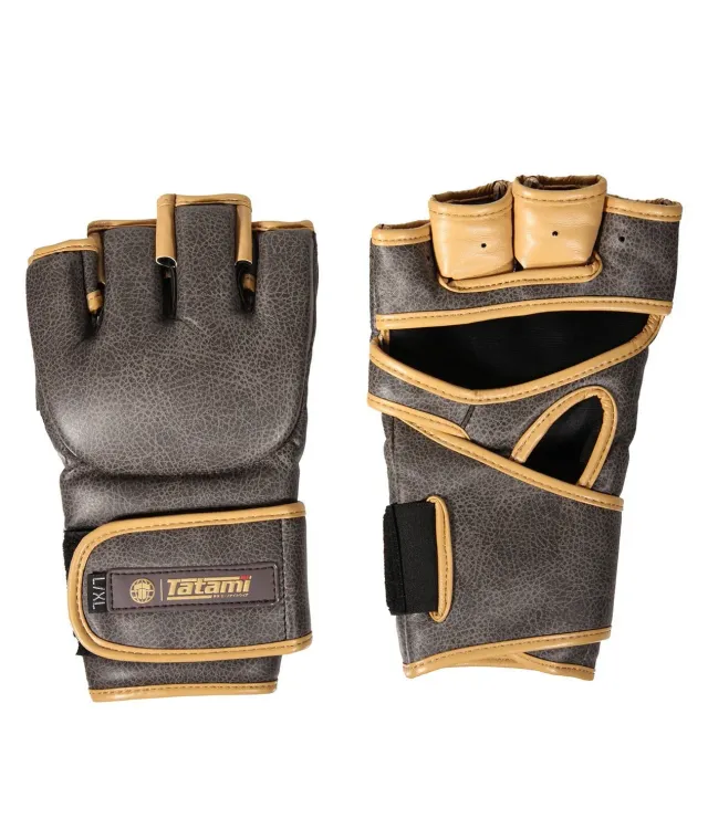 Tatami Origin guanti MMA 6oz grigio sparring palmo aperto