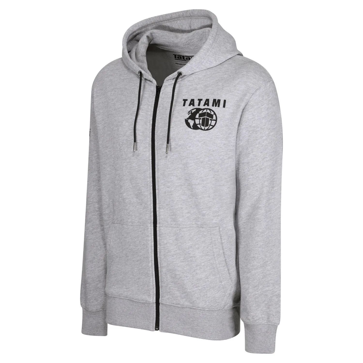 Tatami Fightwear Raid Zip Hoodie felpa grigia zip cotone
