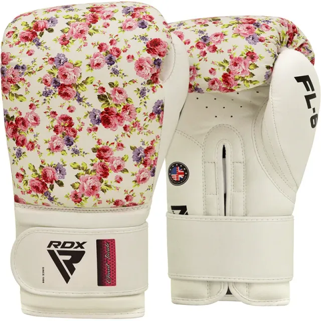 RDX FL6 Floral Guanti Boxe Maya Hide Imbottiti