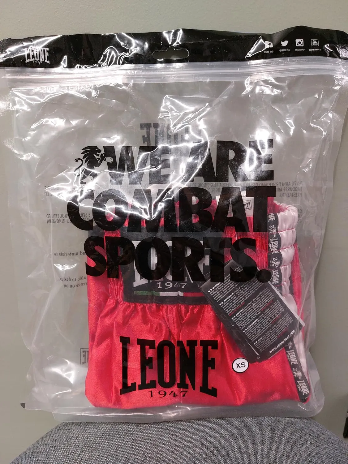 Leone 1947 Training Pantaloncino Kick Thai Satin Leggero