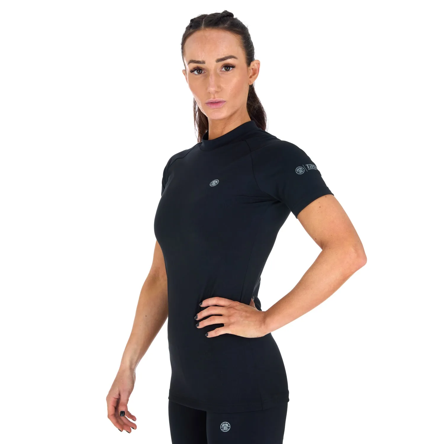 Tatami Ladies Fusion Black rash guard donna manica corta