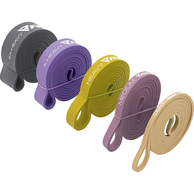RDX MC Elastici Fitness Lattice 5 Pezzi Resistenza Pull-Up