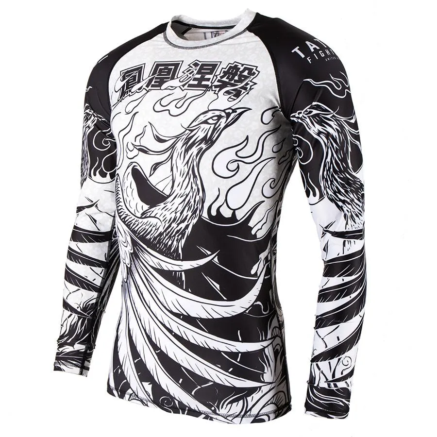 Tatami Phoenix Rising rash guard manica lunga nera M