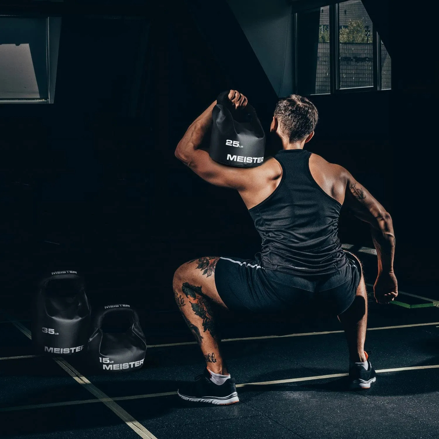Meister BEAST Kettlebell Sabbia 11,3 Kg Manico Neoprene