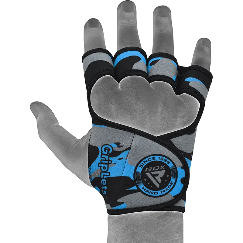 RDX R2 Prese Palestra Pesi Blu S/M Silicone