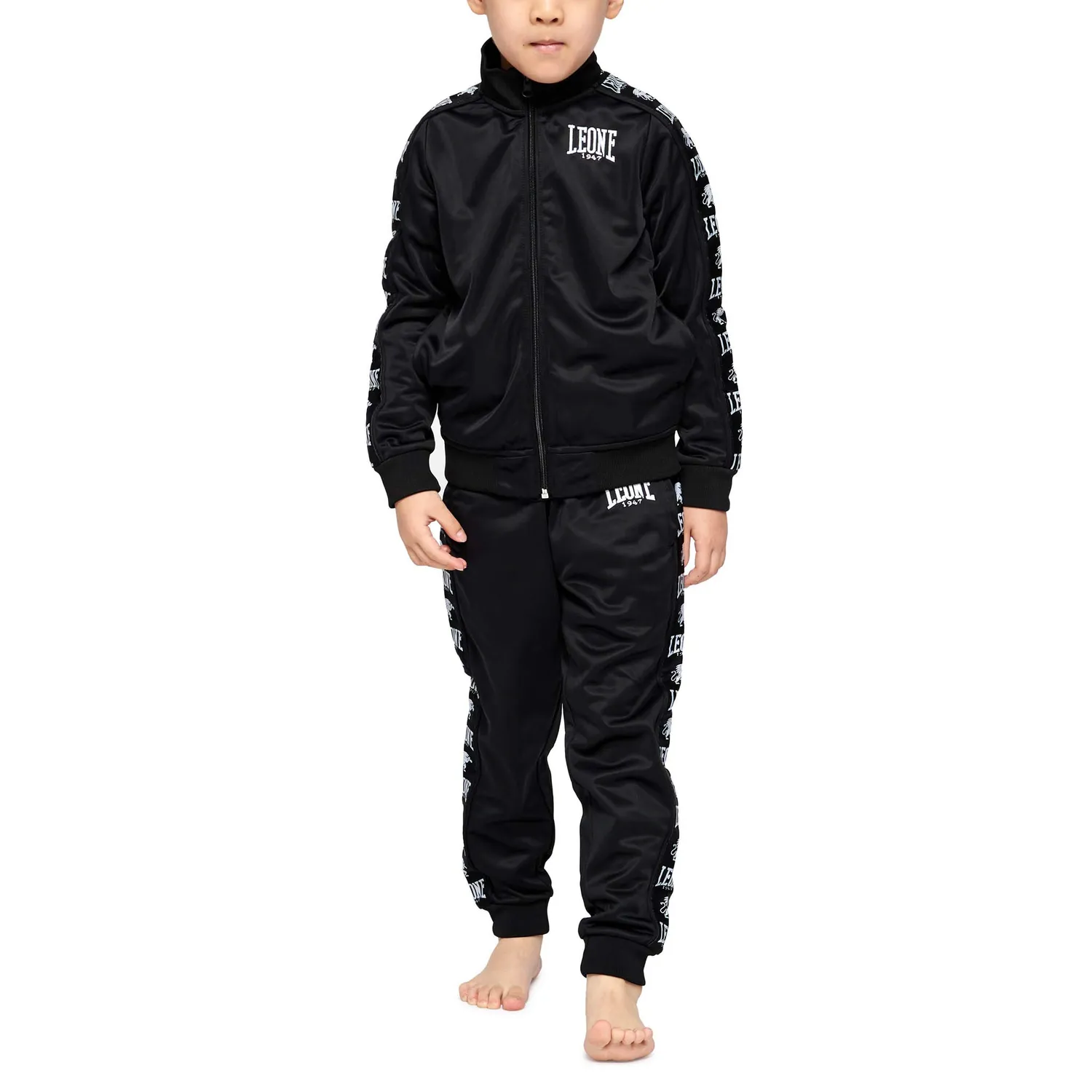 Leone1947 Ambassador AB301J tuta bambino nero 9/10 anni cotone