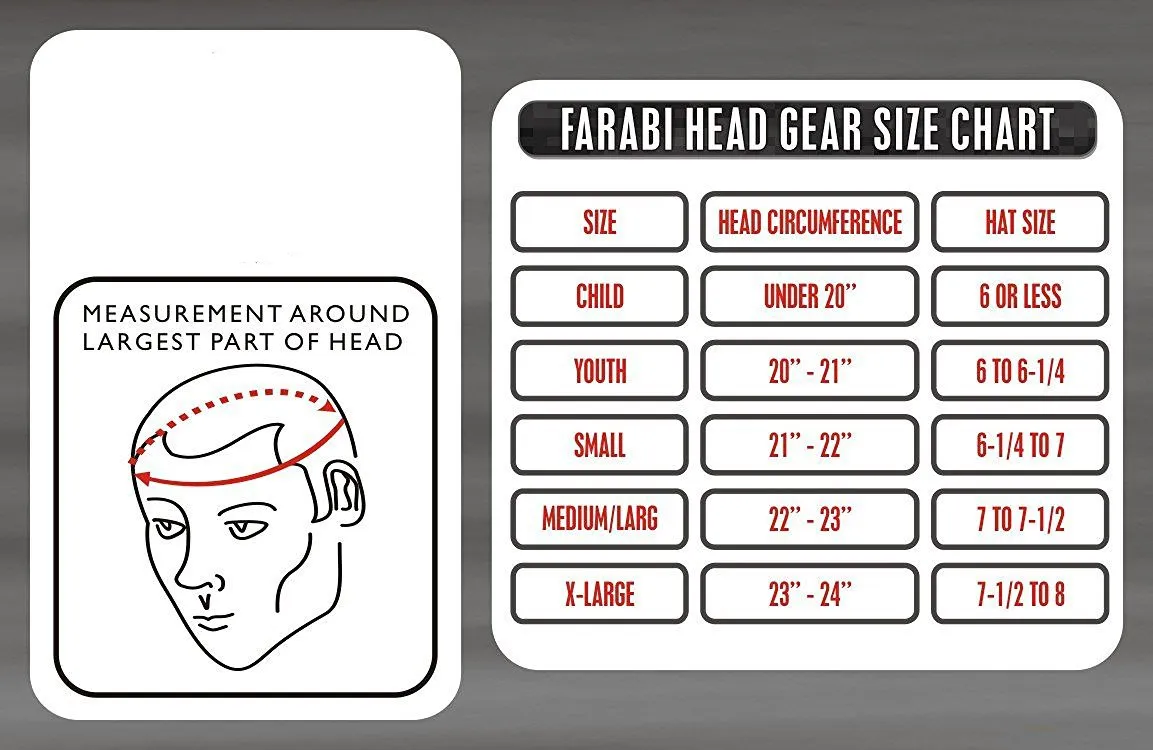 Farabi caschetto boxe pelle vera full face taglia M
