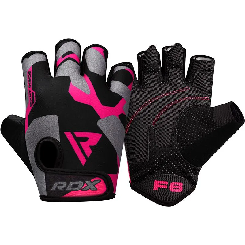 RDX F6 guanti palestra rosa sollevamento pesi