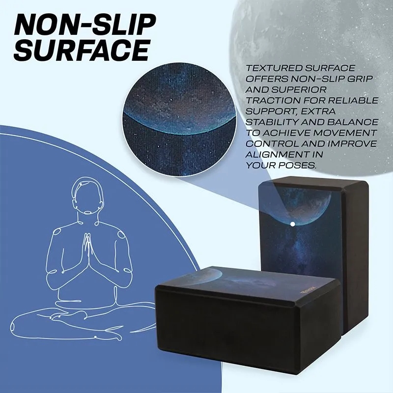 RDX D8 Blocco Yoga in Schiuma EVA Nero Singolo Antiscivolo