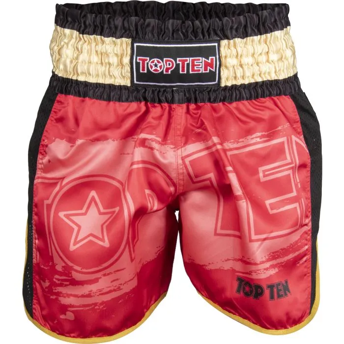 TOP TEN Power Ink pantaloncini kickboxing poliestere