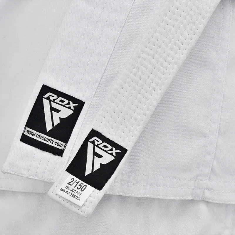 RDX T1 Warrior karate gi bianco con cintura