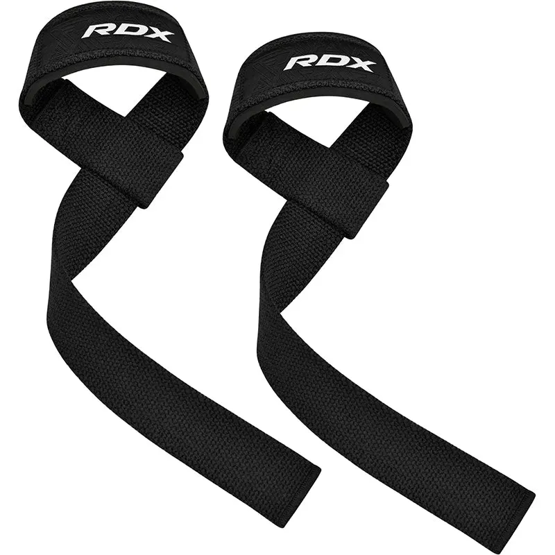 RDX W1 Fasce Sollevamento Pesi Cotone Grip Flex