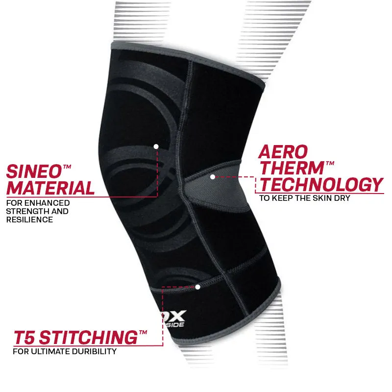 RDX K1 Skin-X ginocchiera grigia compressione