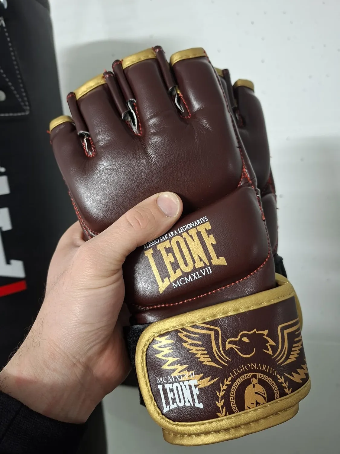 Leone 1947 Legionarivs II guanti MMA taglia S in pelle