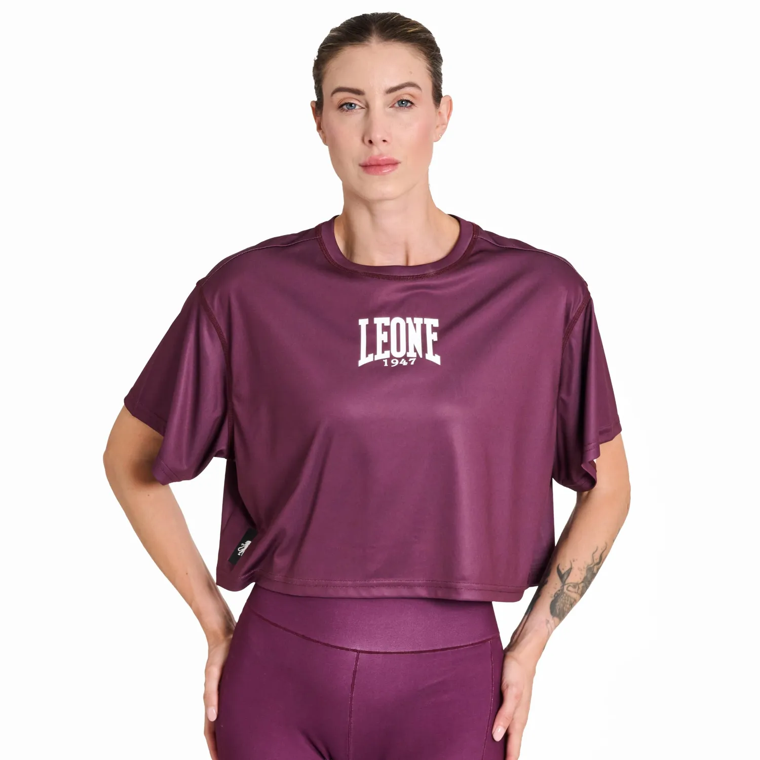 Leone1947 Combat Club ABX521 T-Shirt Donna M Corto nera
