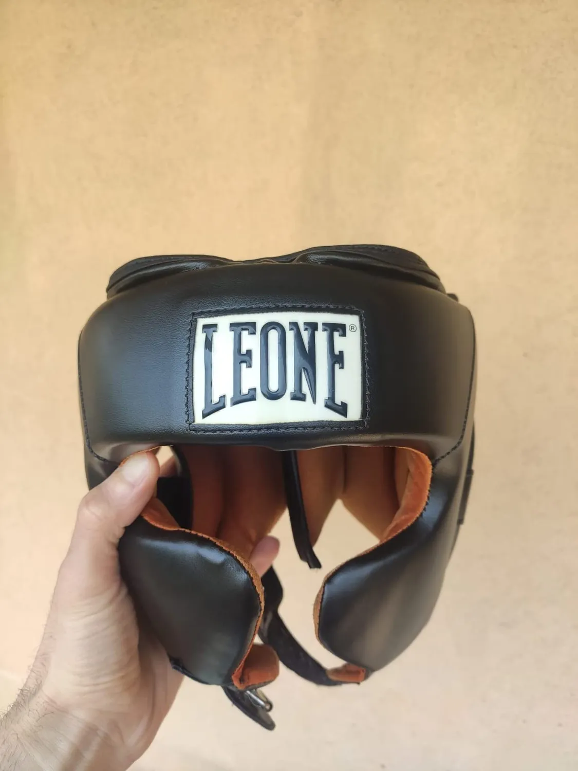 Leone 1947 casco boxe pelle L parazigomi