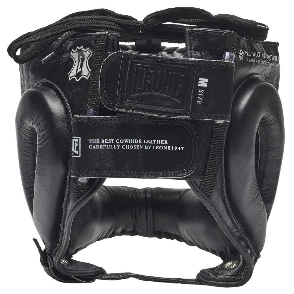 Leone1947 CS433 casco boxe nero pelle S/M