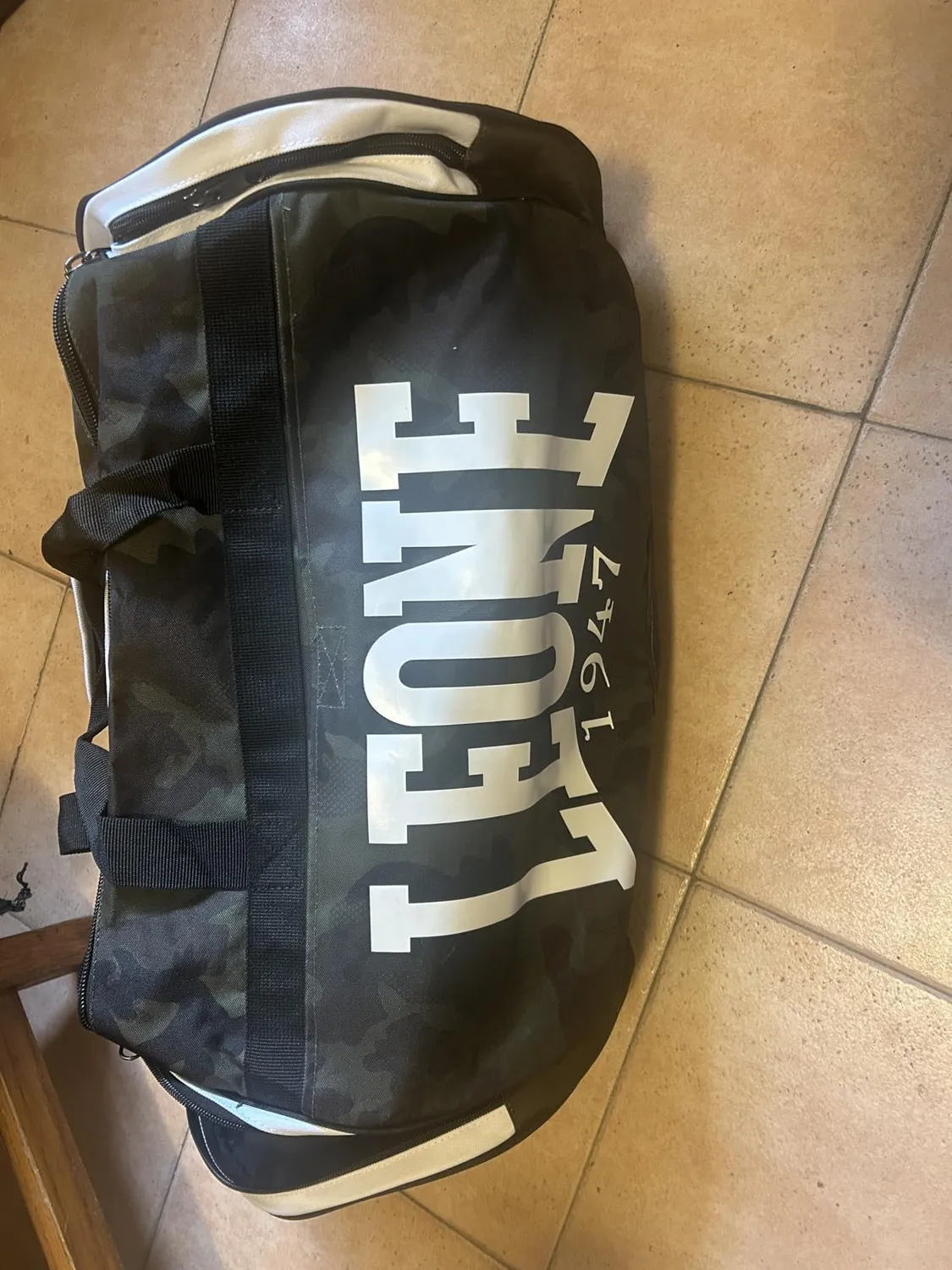 Leone1947 Camouflage Borsone Sportivo Verde 45 Litri