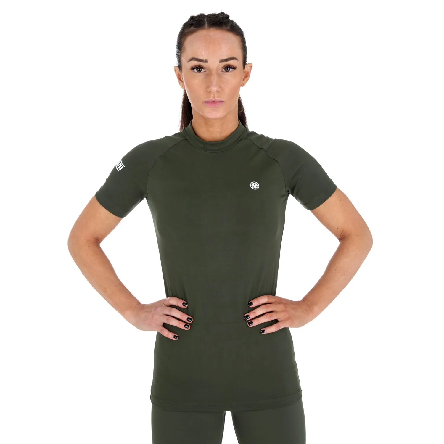 Tatami Fightwear Agile rash guard donna khaki manica corta