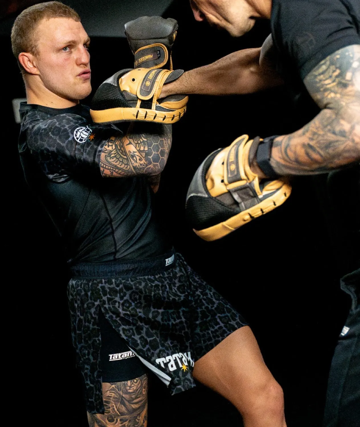 Tatami High Split pantaloncini MMA nero leopardato M