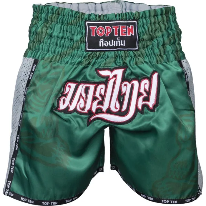 TOP TEN IFMA Patchara pantaloncini muay thai poliestere