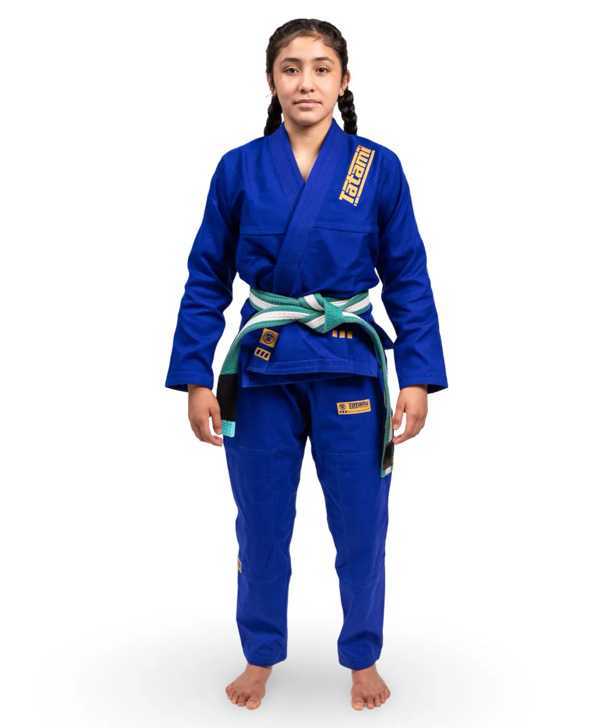 Tatami Pro Series Kimono BJJ Bambino Blu Oro