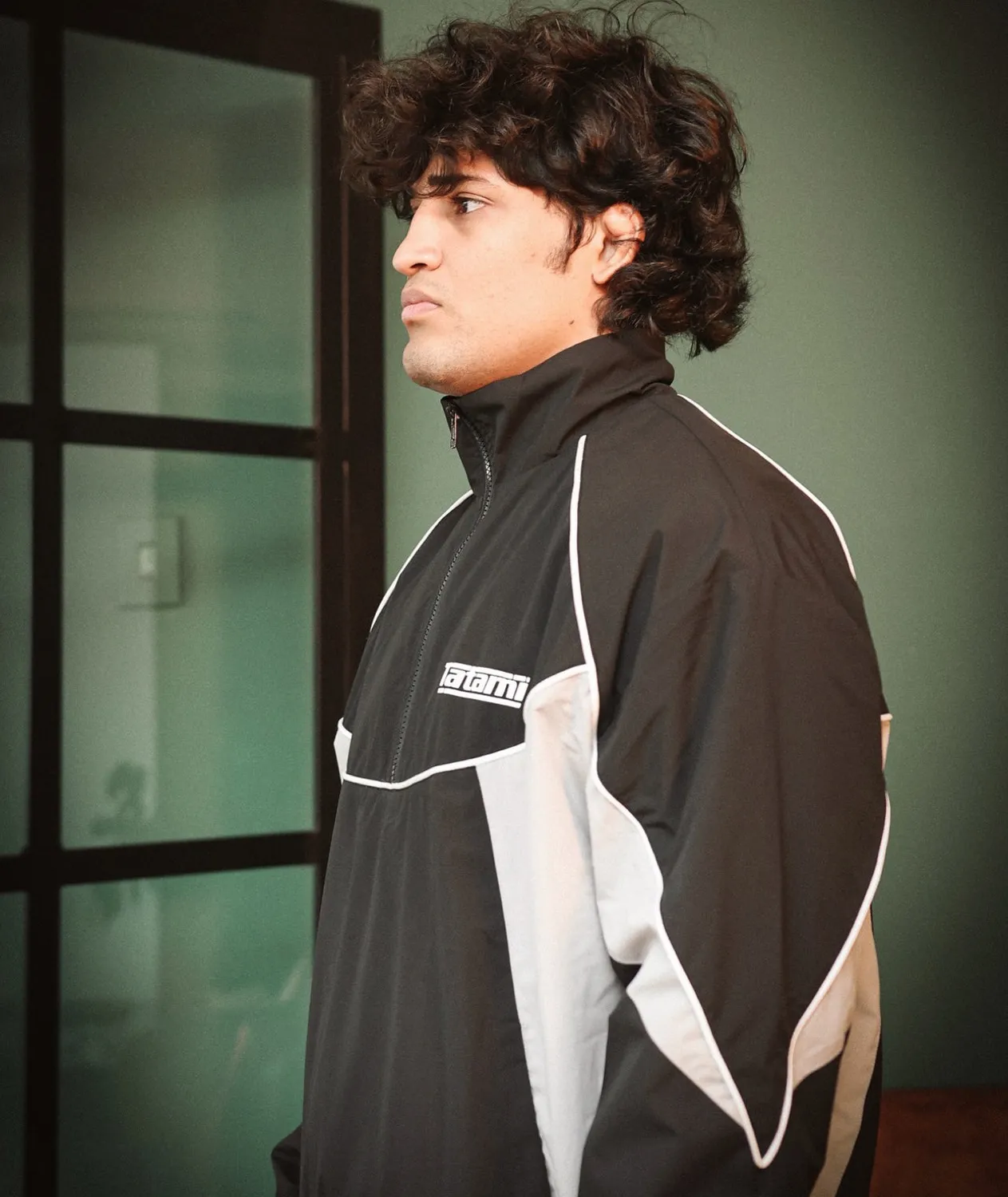 Tatami Tactic felpa half zip uomo nera grigia