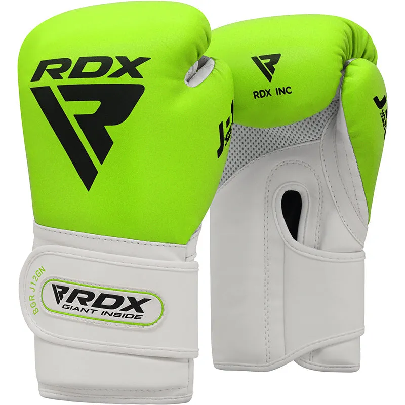 RDX J12 6oz Guanti Boxe Bambini Oro ConvEX Skin