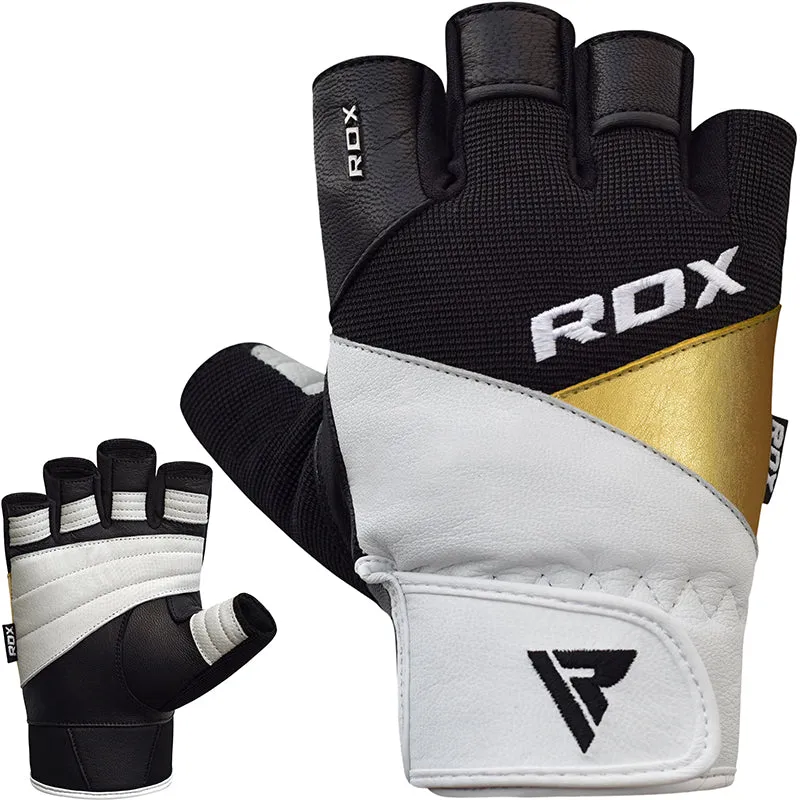 RDX S11 Guanti Palestra Pelle Mezza Dita Uomo