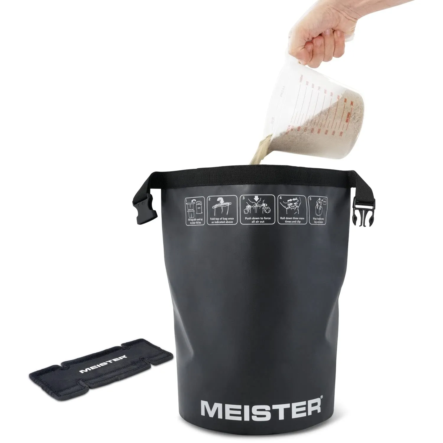 Meister BEAST Kettlebell Sabbia 11,3 Kg Manico Neoprene