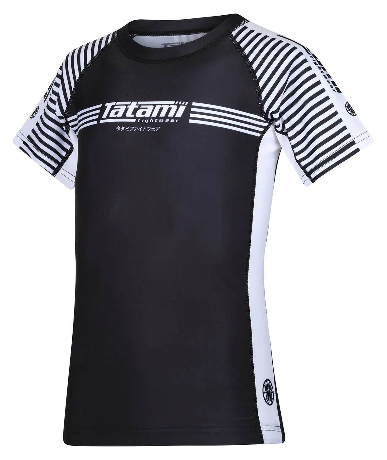 Tatami Kids IBJJF Ranked rash guard bianco manica corta