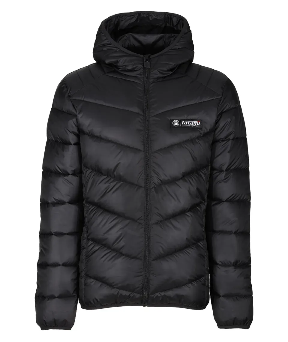 Tatami Puffer Jacket Giacca Nero Leggera Antipioggia