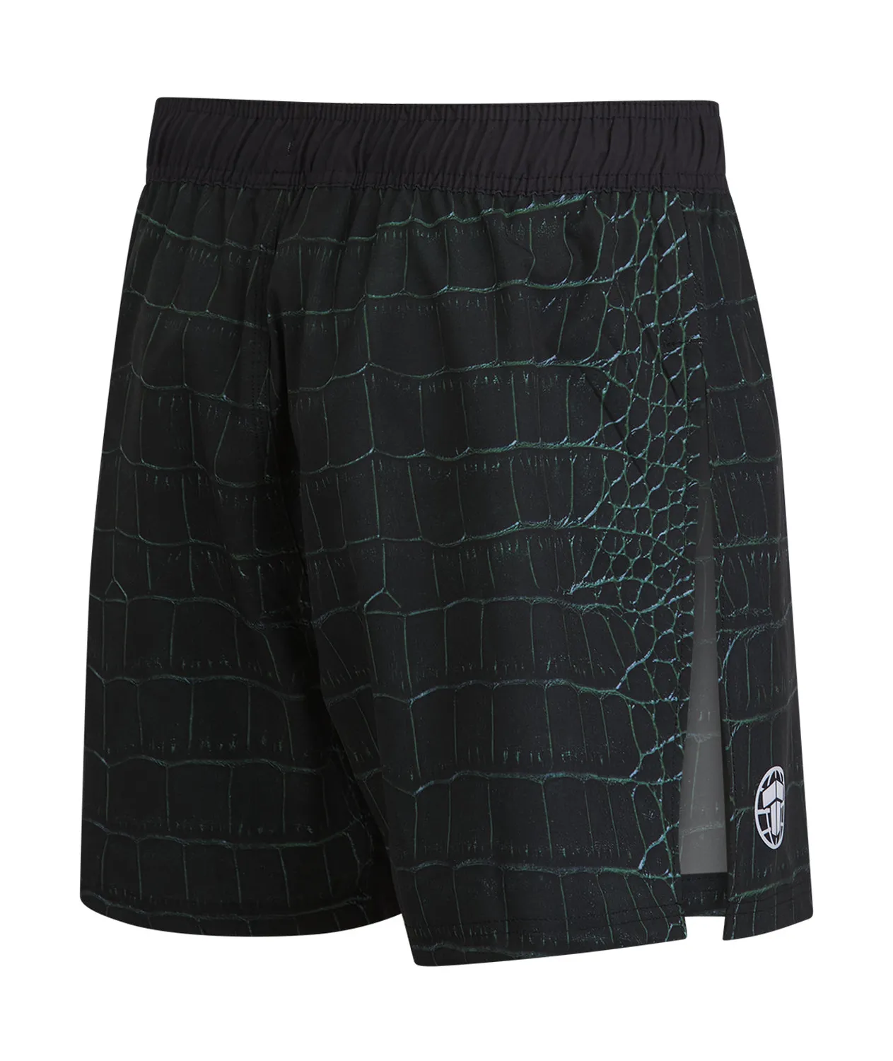 Tatami High Split Crocodile Pantaloncini MMA Neri