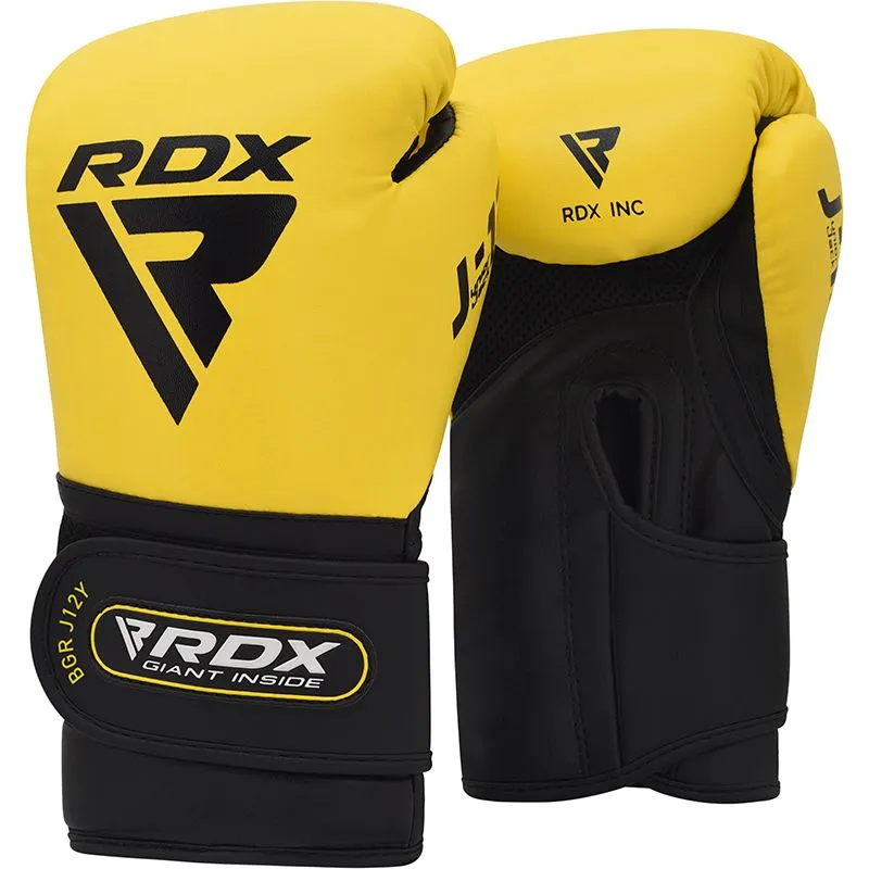 RDX J12 6oz Guanti Boxe Bambini Oro ConvEX Skin