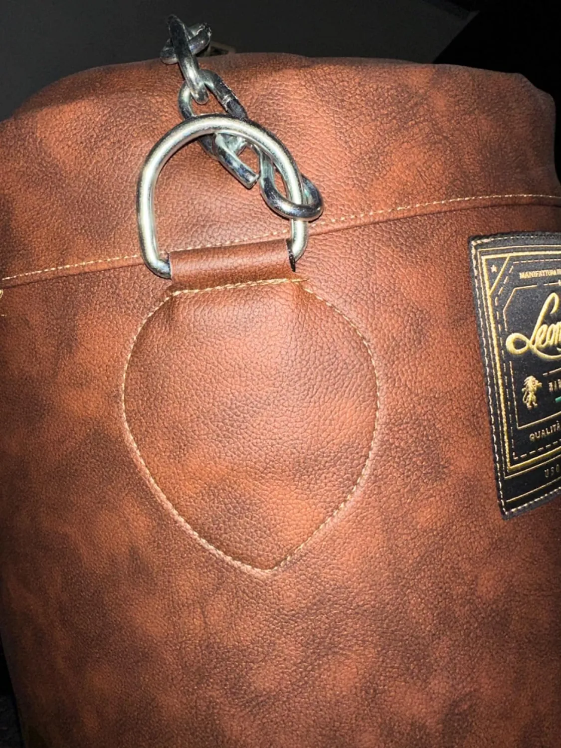 Leone 1947 Vintage sacco da boxe con catene Made in Italy