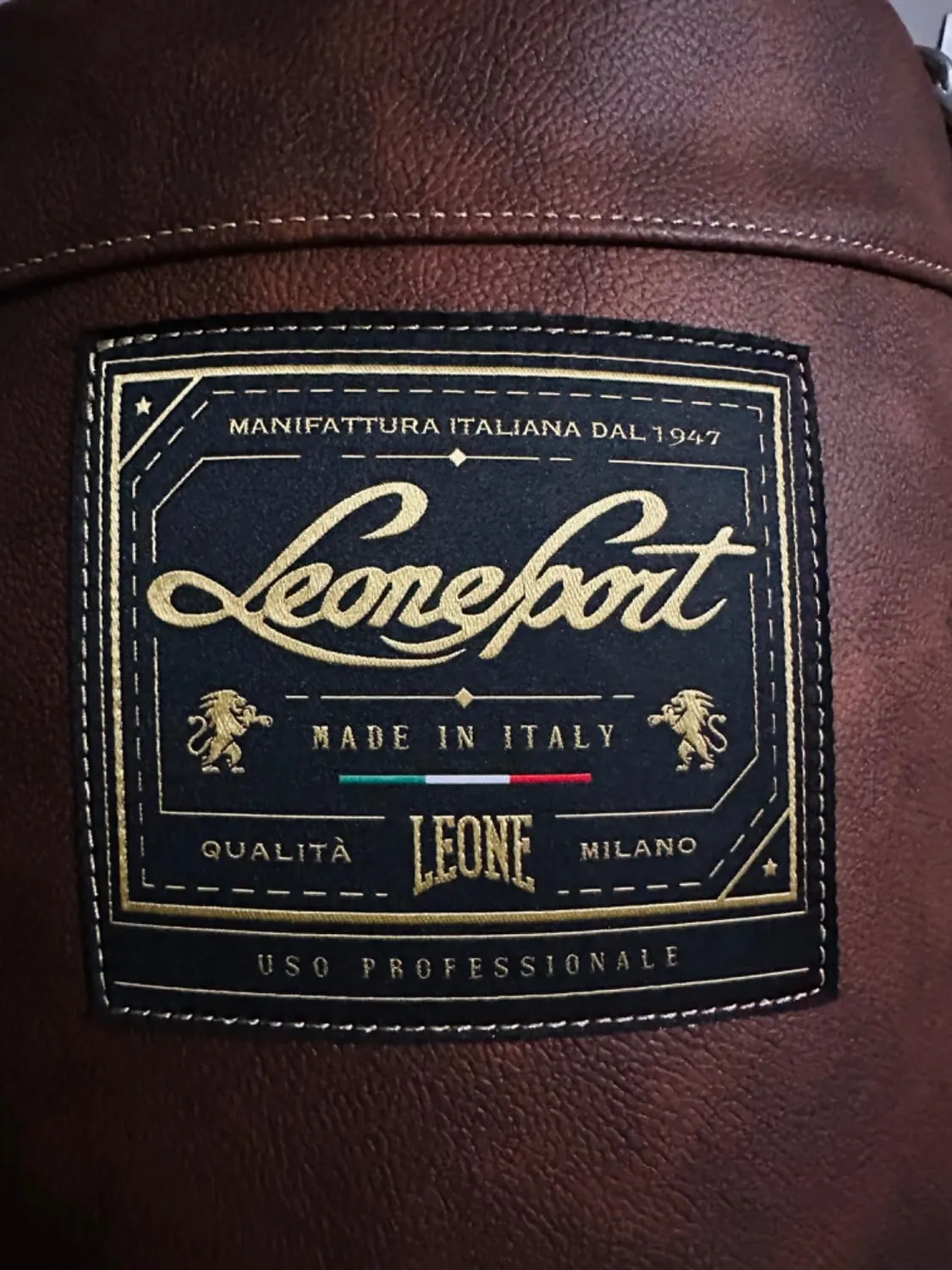 Leone 1947 Vintage sacco da boxe con catene Made in Italy