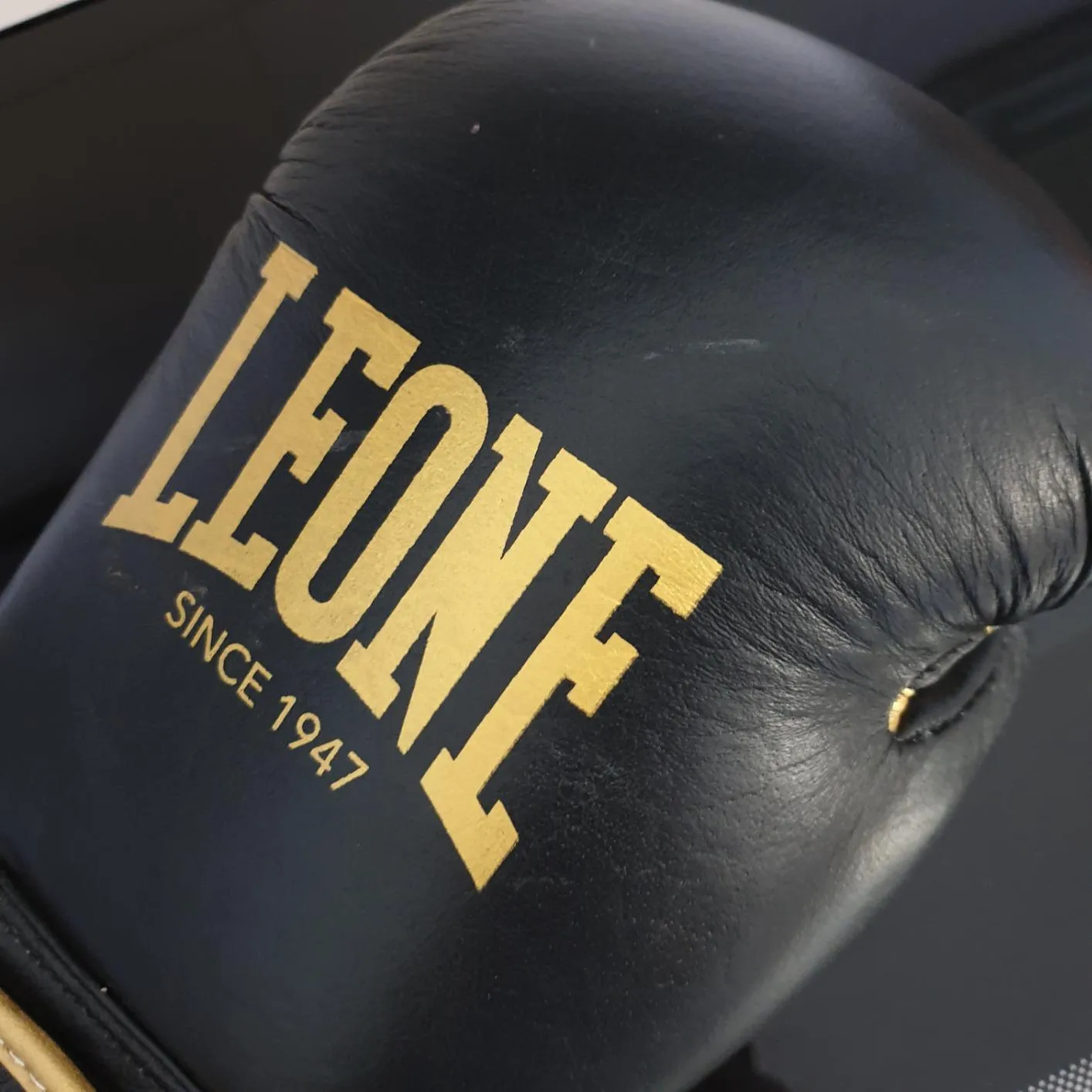Leone 1947 Italy 47 GN039 guanti boxe nero 10 oz tricolore