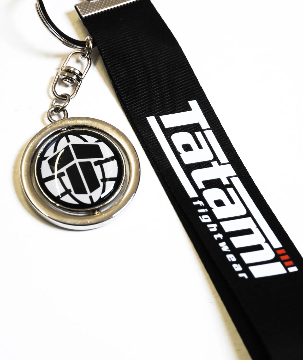 Tatami Fightwear Lanyard portachiavi nero metallo