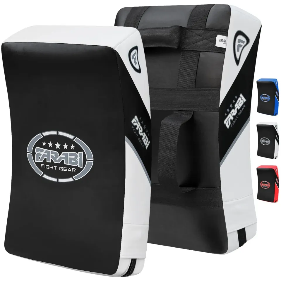 Farabi Sports scudo kick boxe bianco-nero 52x37