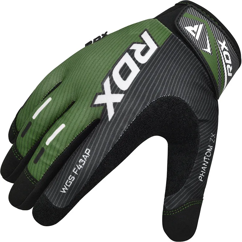 RDX F43 Guanti Palestra Dita Intere Touchscreen Rossi
