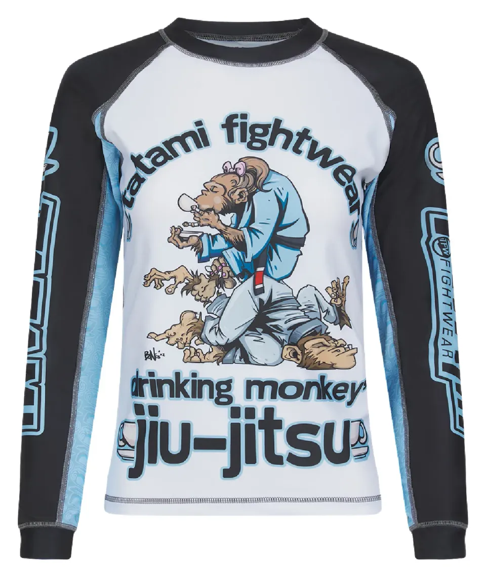 Tatami Drinker Monkey rashguard donna maniche lunghe