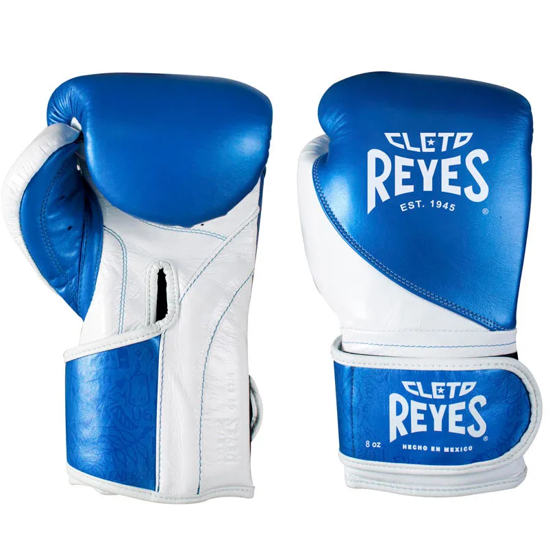 Cleto Reyes Alta Precision guanti boxe 14 oz nero oro pelle