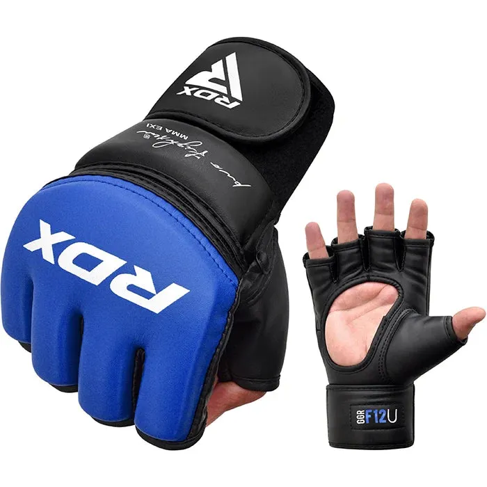 RDX GGR F-12 Plus Guanti MMA Grappling Pelle