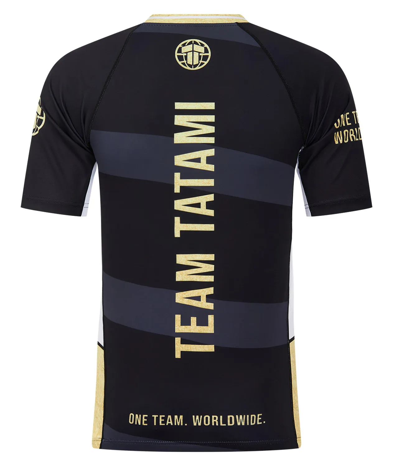 Tatami Team Tatami rash guard maniche corte nero oro