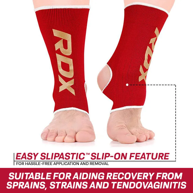 RDX AW Cavigliera S Rossa Elastica per Boxe