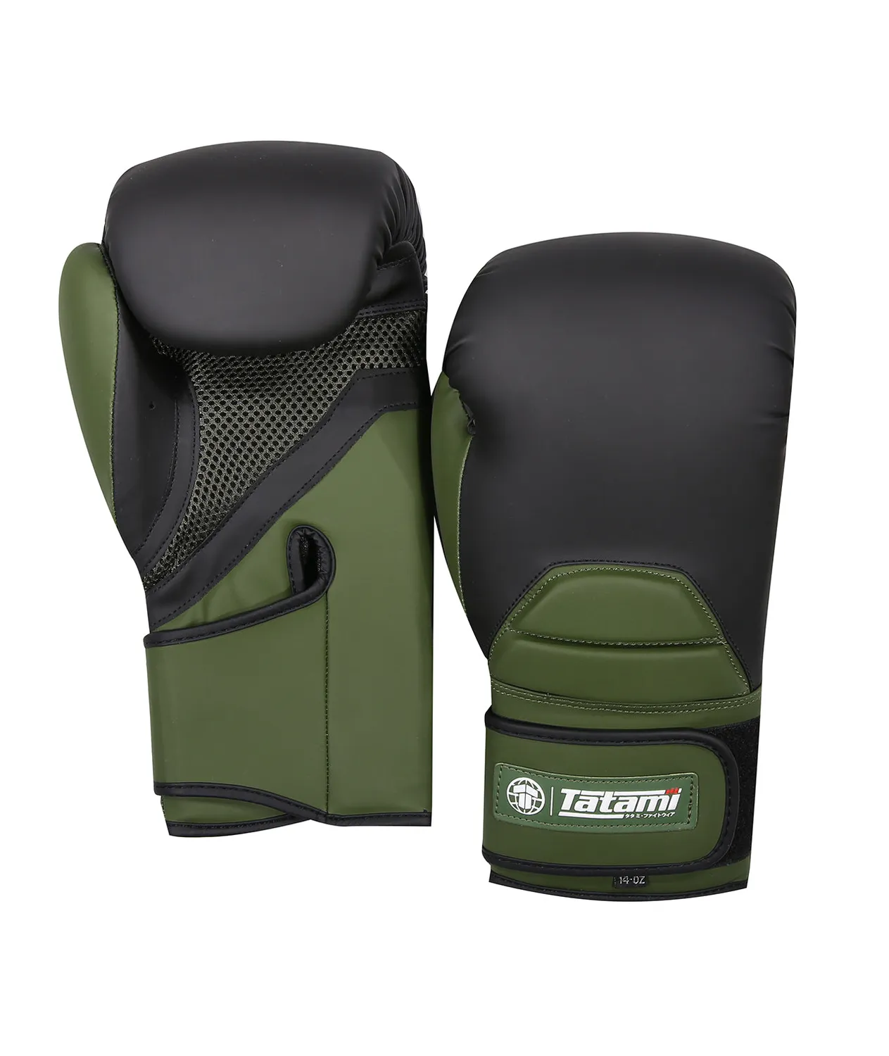 Tatami Strike Guanti boxe kaki pelle PU 14oz