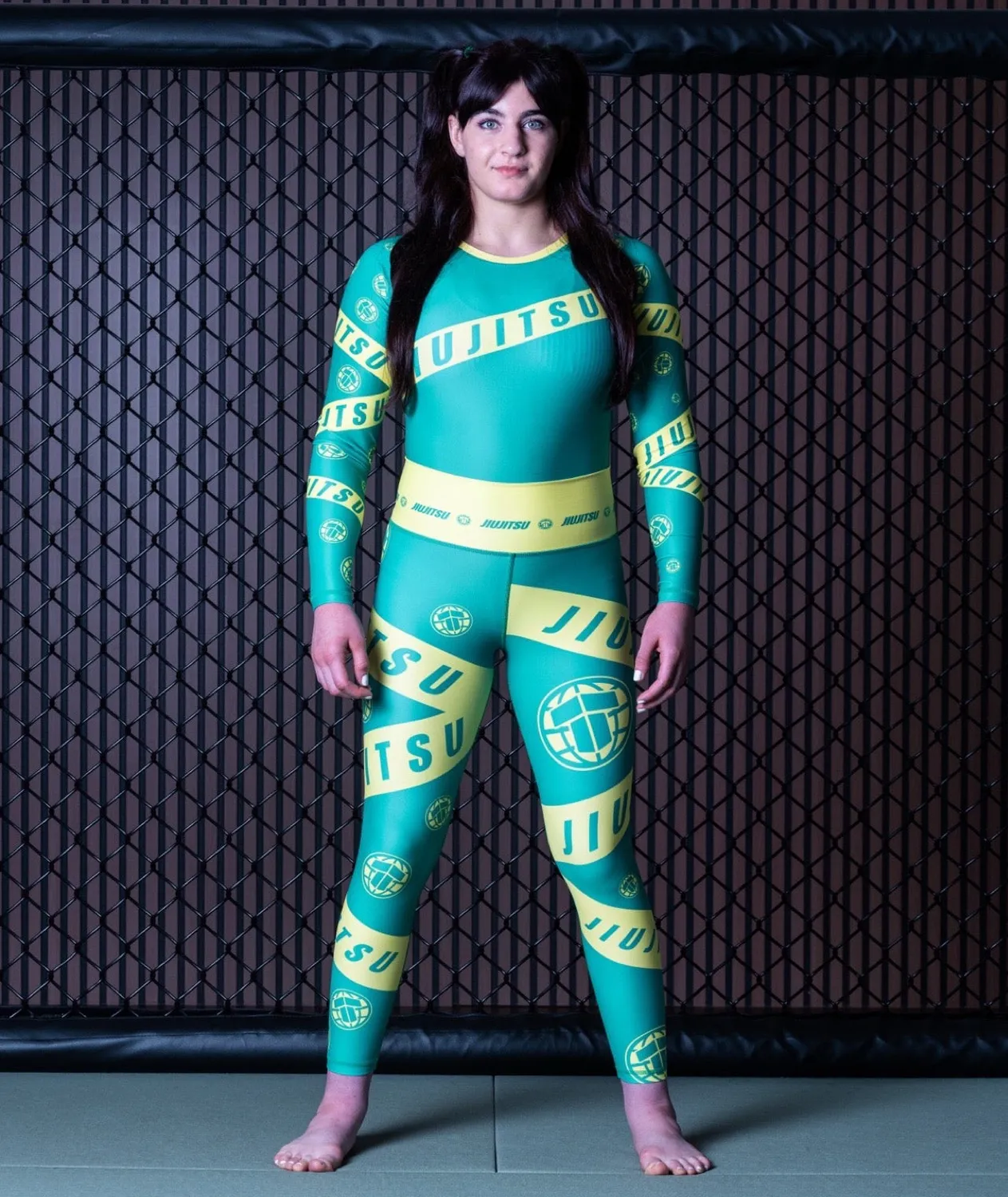 Tatami Helena Taped Leggings Donna Verde Giallo Elasticizzati